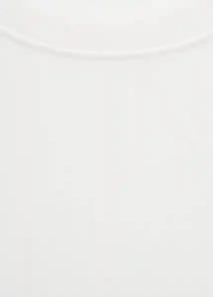 Camiseta Sita Offwhite Talla S Mujer Mango