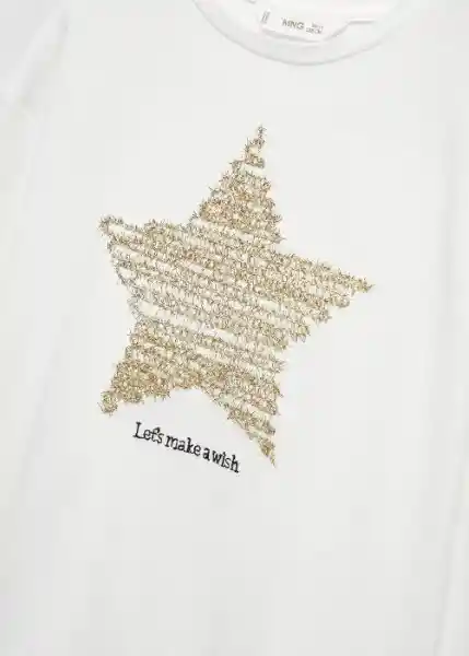 Camiseta Wish Off White Talla 10 Niña Mango