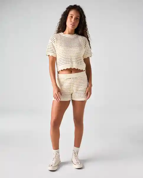Short Mujer Crudo Talla 8 652G002_CRU110105 Americanino