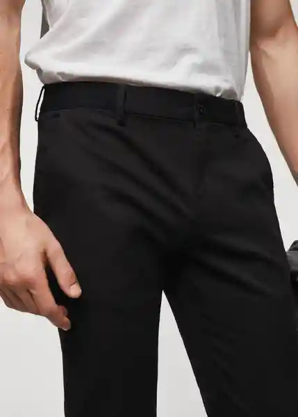 Pantalón Prato Negro Talla 38 Hombre Mango