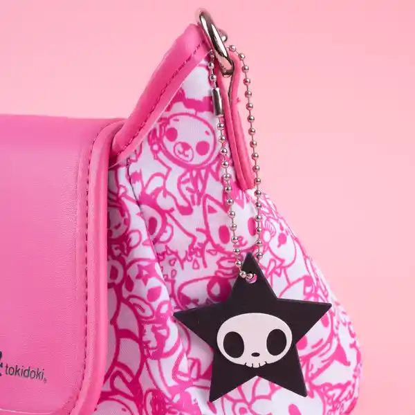 Bolso Hobo Con Solapa Serie Tokidoki Rosa Miniso