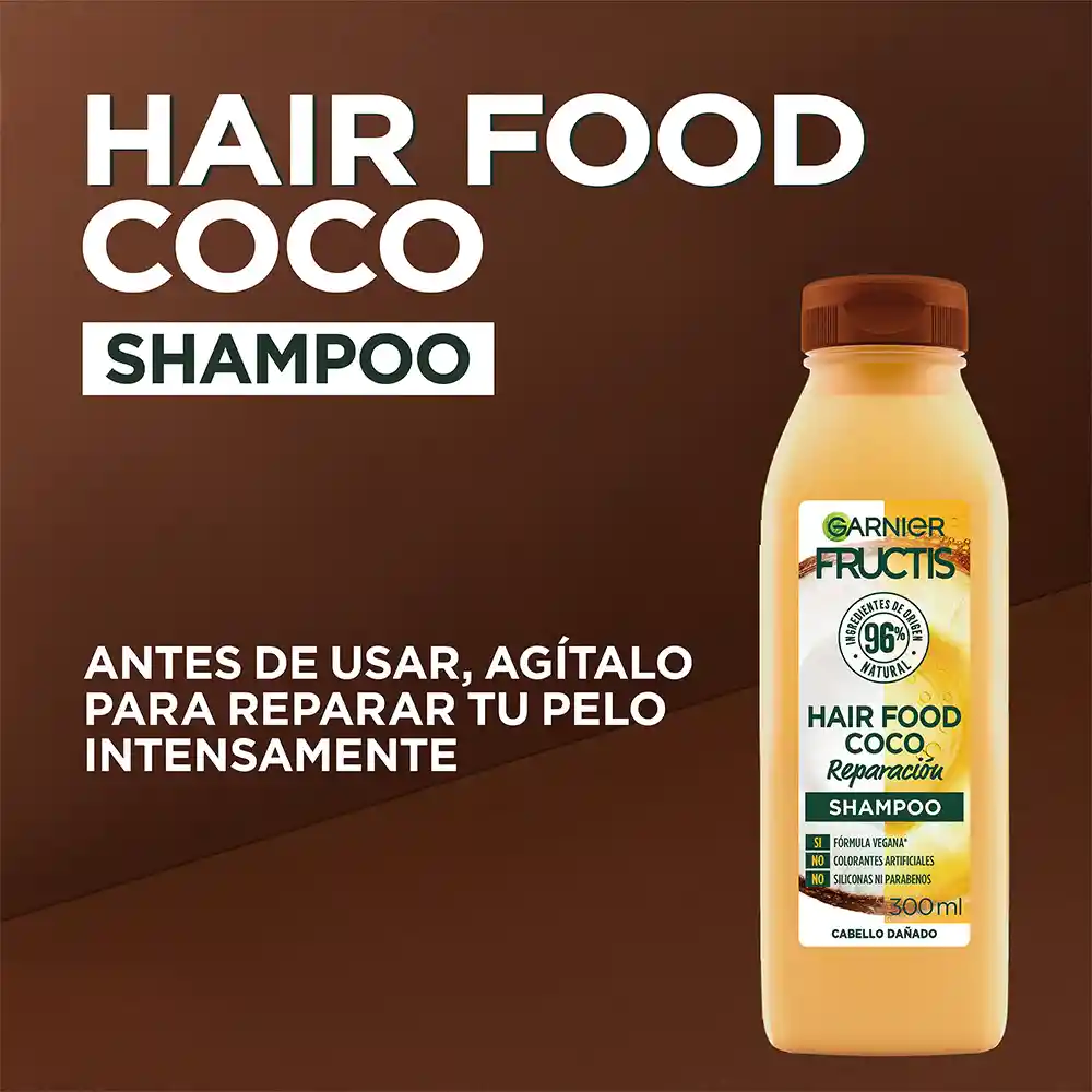 Shampoo Hair Foof Garnier Coco Reparación 300 mL