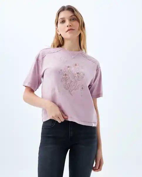 Camiseta Mujer Morado Talla L 609f000 Americanino