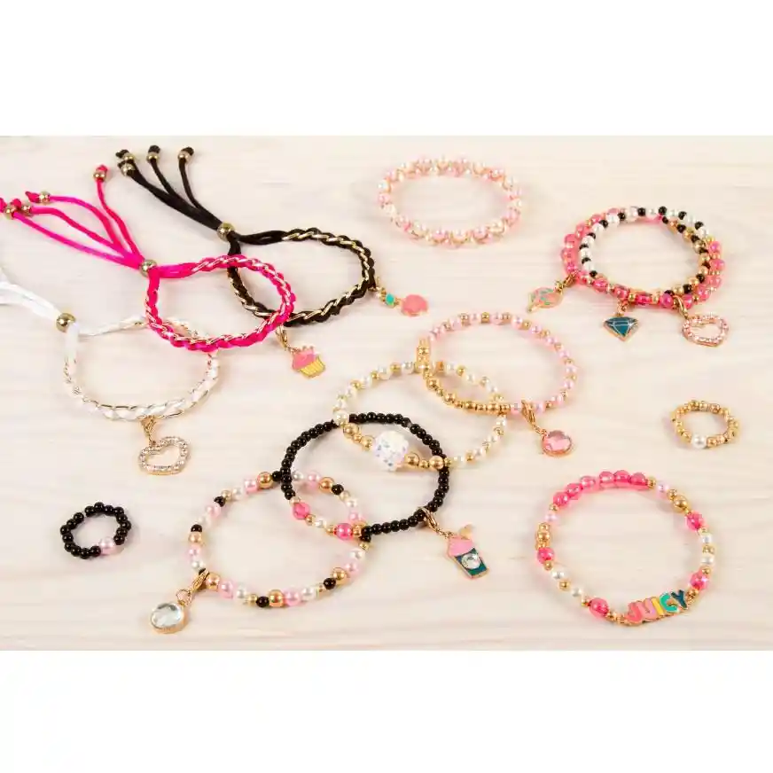 Set De Pulseras Juicy Couture Rosa 470 Pzs.