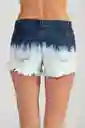 ONeill Short Bowie Degradé Femenino Azul Oscuro Talla M