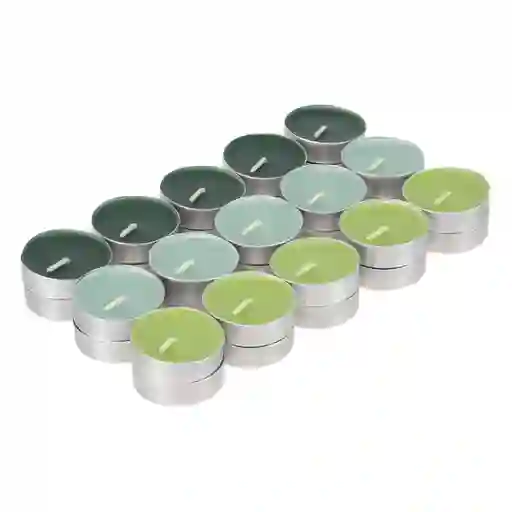 Set de Velas de té Color Verde Casaideas