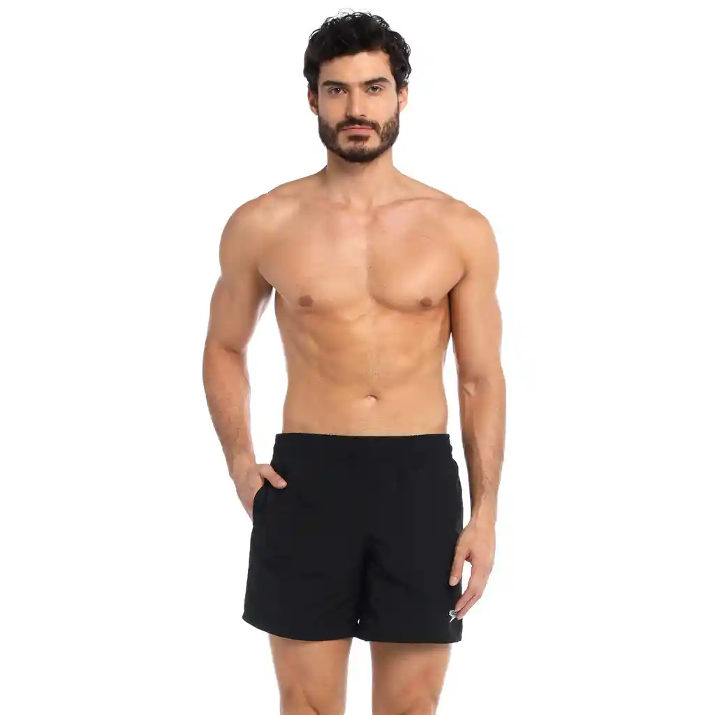 Pantaloneta Essentials 16 Pulgadas Hombre Negro-l