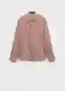 Camisa Zaha Marrón Talla M Mujer Mango