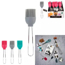 Lily Cook Brocha En Silicona Con Mango Metálico Surtido Kb5006