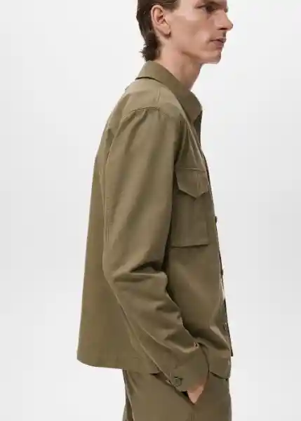 Chaqueta Alicudi Khaki Talla S Hombre Mango