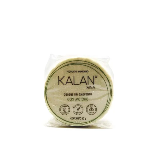 Kalan Oblea de Amaranto Sabor Matcha
