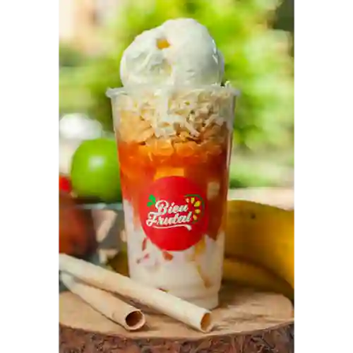 Salpicón con cereal y helado