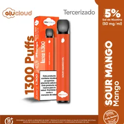 Glucloud Vape Sour Mango Large / 1300 Puffs