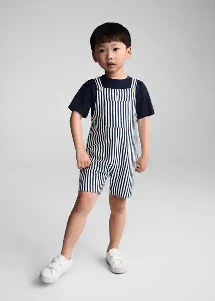 Enterizo Mono Biarritz Navy Talla 70 Niños Mango