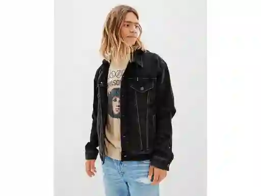 Chaqueta Hombre Negro Talla SMALL American Eagle