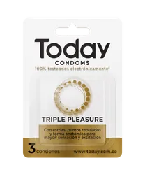 Today Condones Triple Pleasure