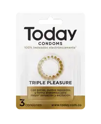 Today Condones Triple Pleasure