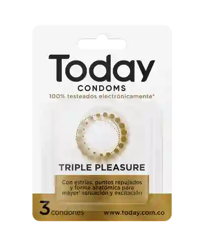 Today Condones Triple Pleasure