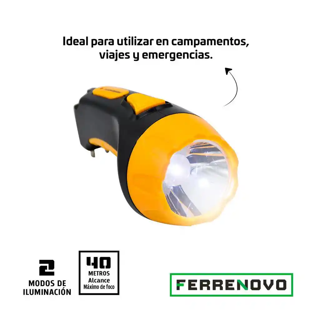 Linterna Recargable Alcance Ferrenovo FN-25510