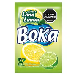 Boka Mezcla Polvo Bebida Artificial Lima Limón