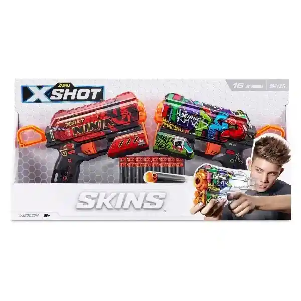 X-Shot-Skins-Flux Lanza Dardos Con 1