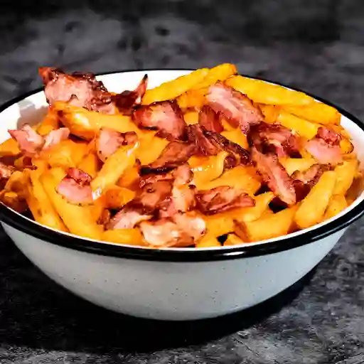 Papas Crispy Cheddar y Bacon