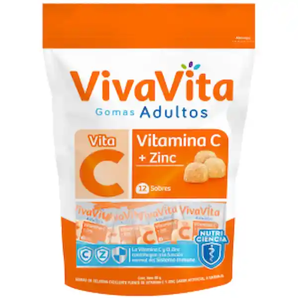 Vitamina C Vivavita Gomasy Zinc Adultos