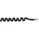 Cable Espiral Plug a Plug Rj9 de 2.1 m Para Auricular Telefónico