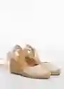 Zapatos Georgina Beige Talla 38 Mujer Mango