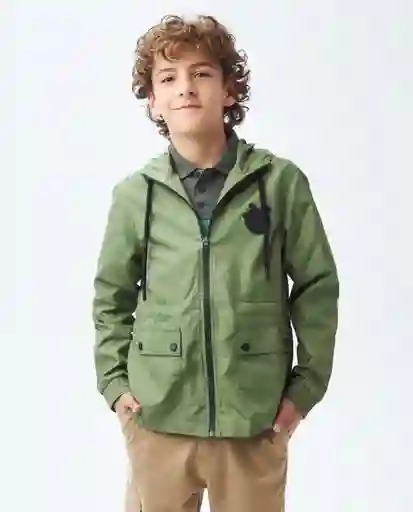 Parka Jacket Verde Andes Ultraoscuro Talla 4 Niño Chevignon