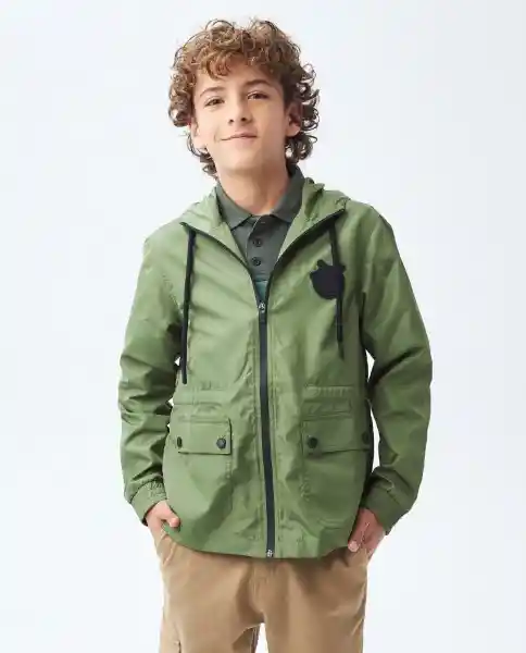 Parka Jacket Verde Andes Ultraoscuro Talla 4 Niño Chevignon