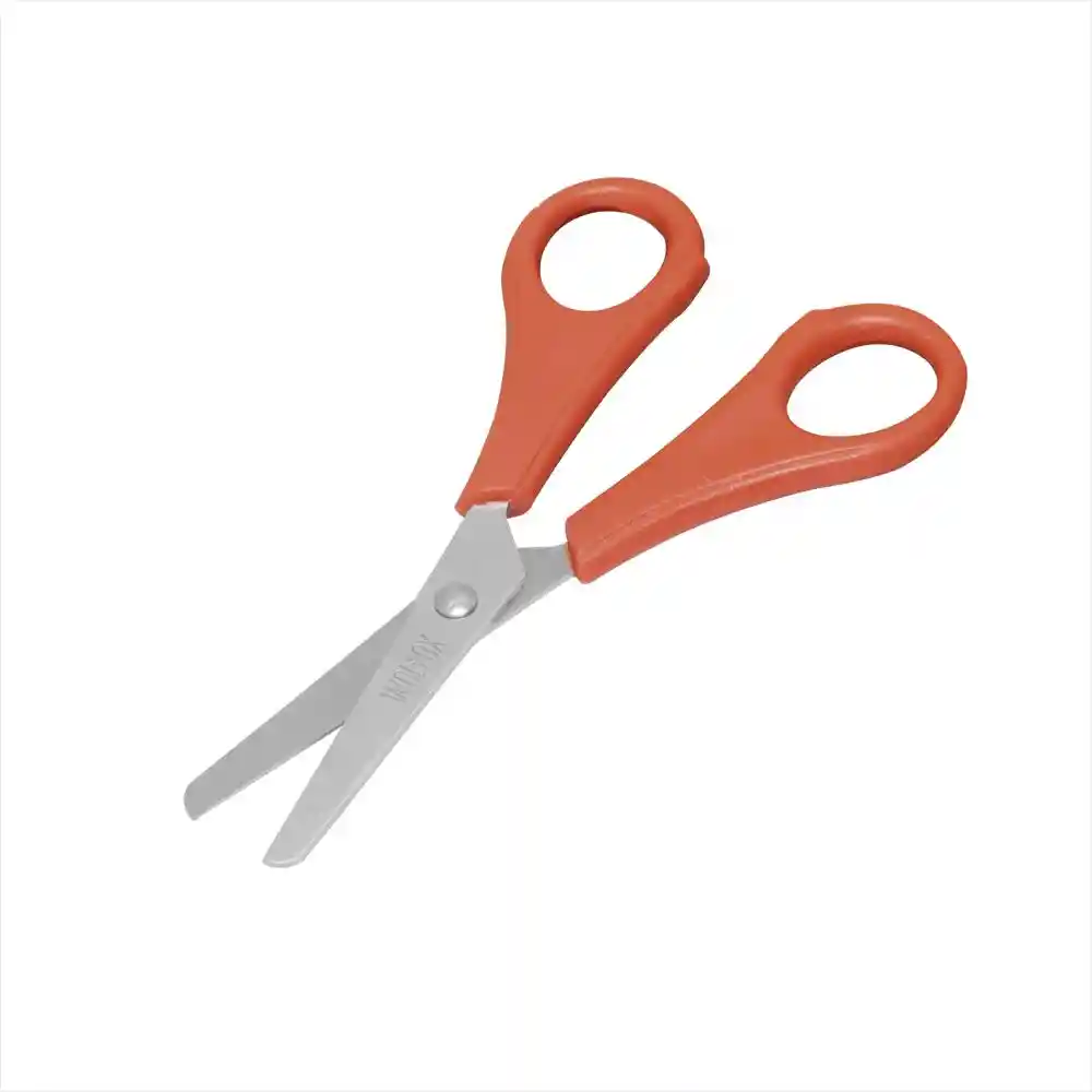 Tijeras Tipo Escolar de 4.1/2 Pulgadas Wolfox Con Punta Redonda Wolfox