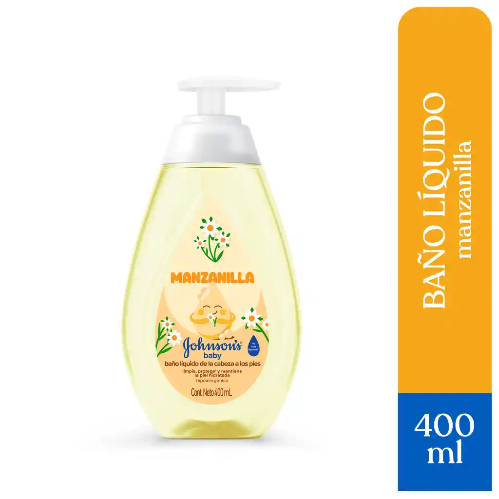 Baño Líquido de La Cabeza a Los Pies Manzanilla Johnson's® Baby