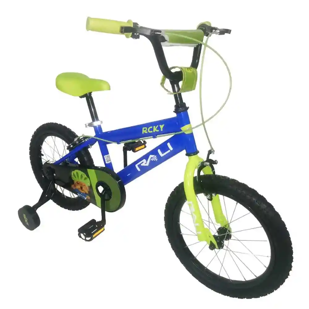 Bicicleta Niño Rcky 16" Azul Eléctrico Rali