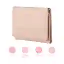 Billetera Para Mujer Letras en Relieve Rosa Miniso