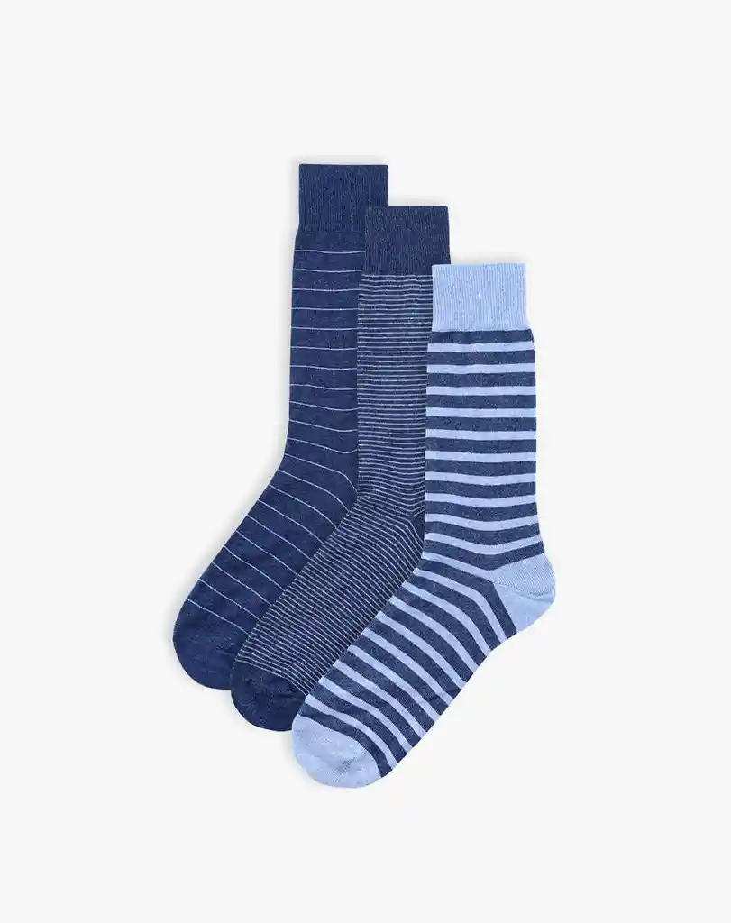 Medias Casuales Largo Masculino Mabuh X3 Gef Talla 10-12