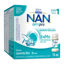 Fórmula infantil líquida NAN OPTIPRO 1 Caja x 4 botellas