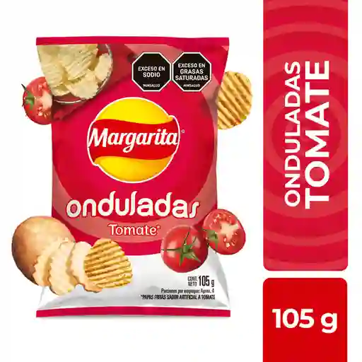 Margarita Snack Papas Onduladas Tomate 105 g