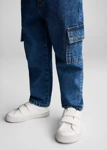 Jean Cargo7 Tejano Medio Talla 97 Niños Mango