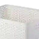 Canasto Simil Rattan Gri 36.5x30.5x13 Cm