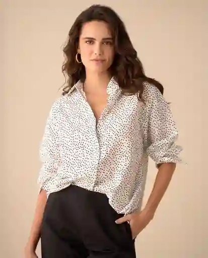 Camisa Nevisca Crudo Claro Talla S 411G003 Esprit
