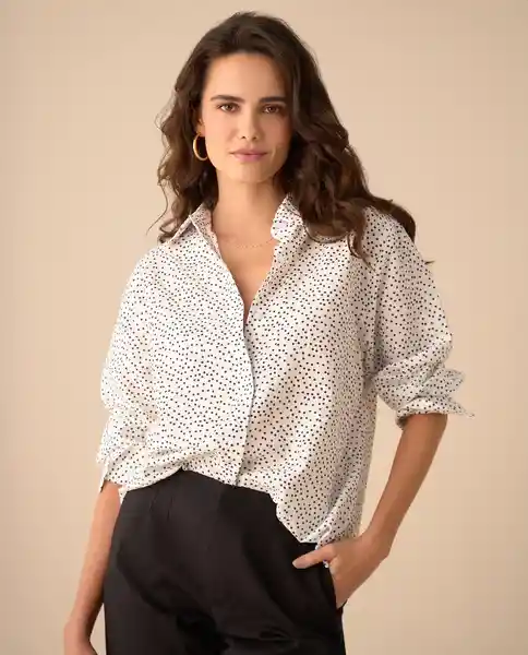 Camisa Nevisca Crudo Claro Talla S 411G003 Esprit