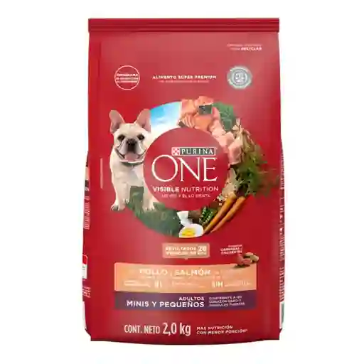 Comida para perro Purina One adultos minis y pequeños Pollo y Salmón X 3,5kg