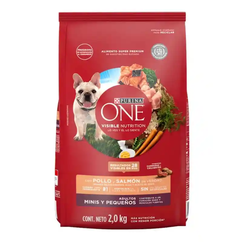 Comida para perro Purina One adultos minis y pequeños Pollo y Salmón X 3,5kg