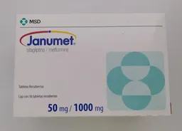 Janumet Tabletas Recubiertas ( 50 mg / 1000 mg )