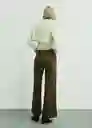Jean Catherip Khaki Talla 32 Mujer Mango