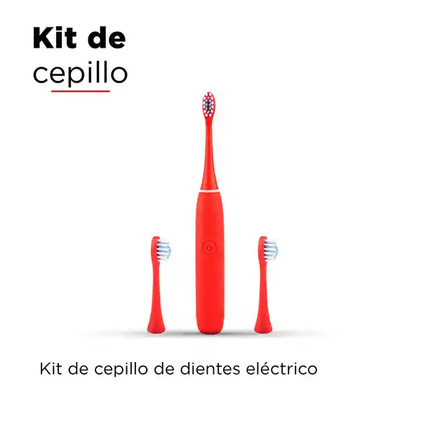 Kit de Cepillo Para Dientes Eléctrico Rojo Miniso
