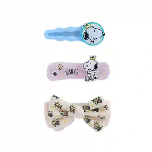 Set de Broches Para Cabello Serie Snoopy Miniso