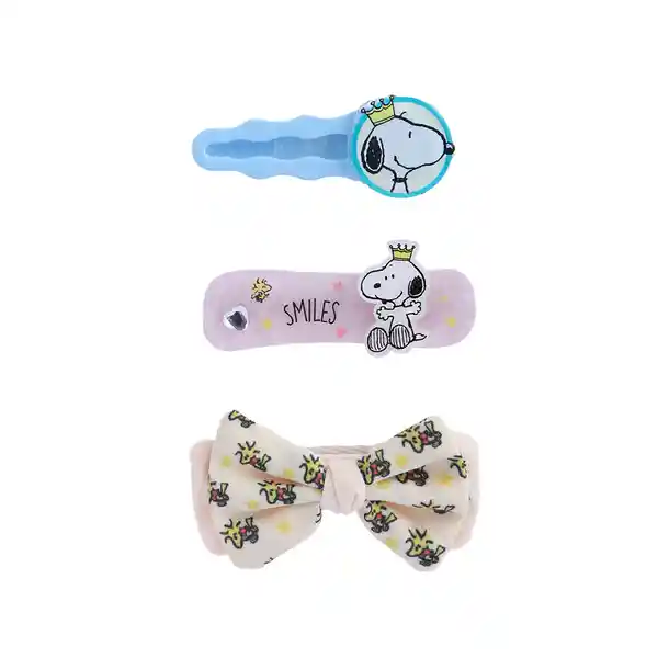 Set de Broches Para Cabello Serie Snoopy Miniso