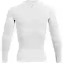 Under Armour Camiseta Heat Gear Compression Blanco Talla SM